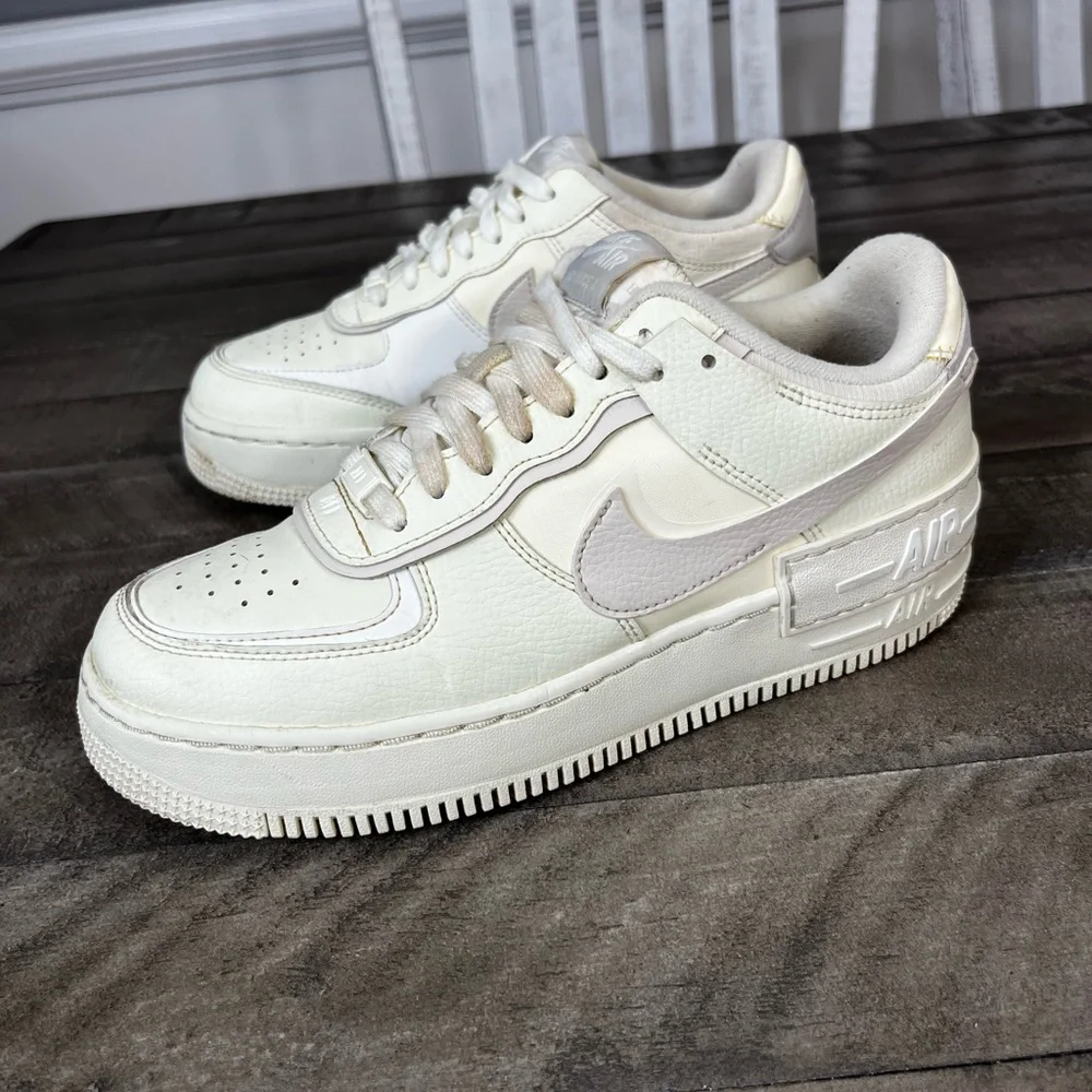 Nike Air Force 1 Shadow Low Coconut Milk' Sneakers Women’s Sz 8.5